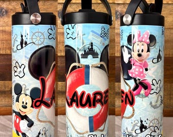 Personalized Cruise Ship Tumbler: 20oz Stainless Steel Water Bottle