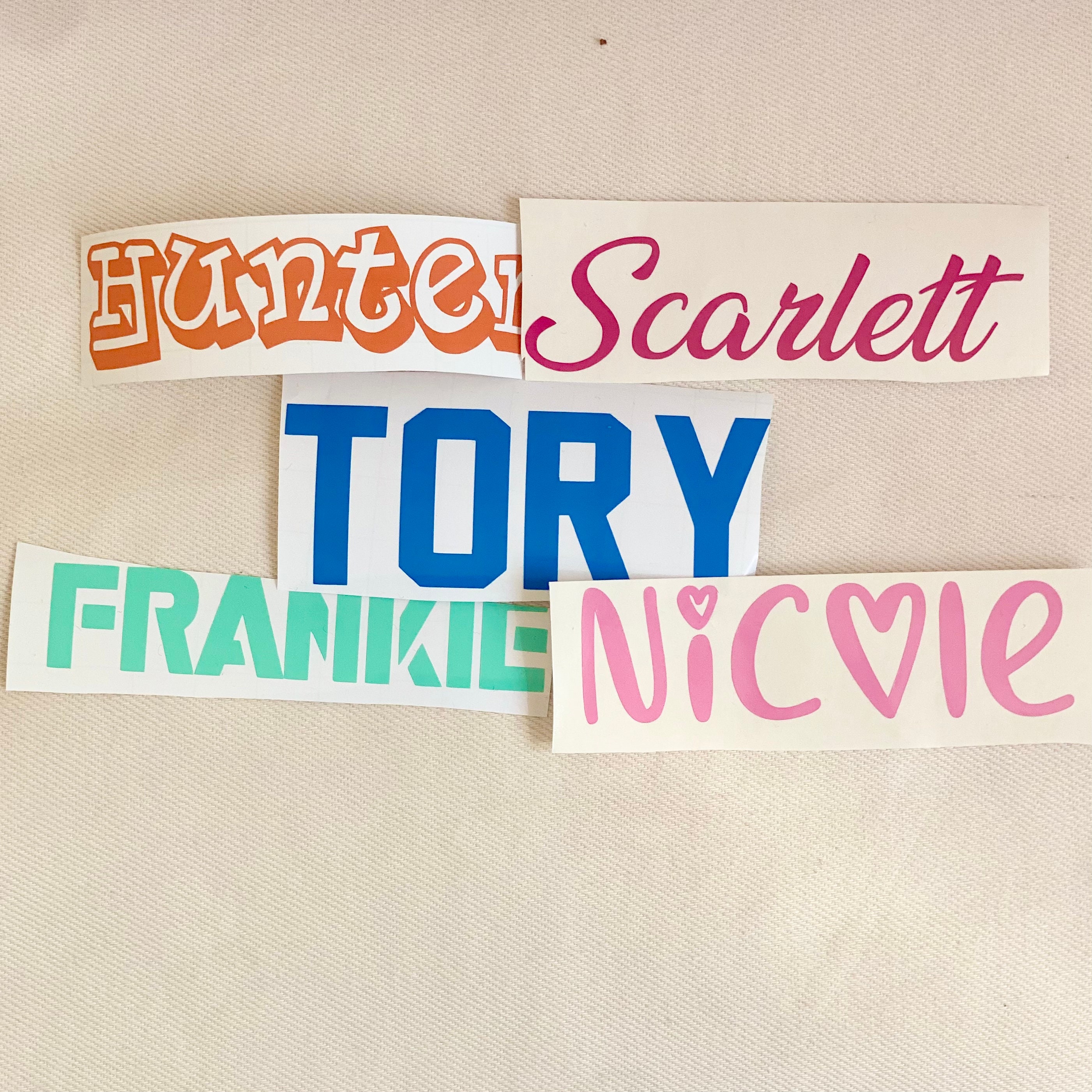 Personalized Name Sticker: Waterproof Vinyl Decal - Etsy