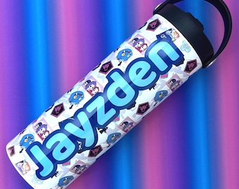 Personalized Kpop 20oz Tumbler: Stainless Steel Water Bottle, Screw-On Straw Lid