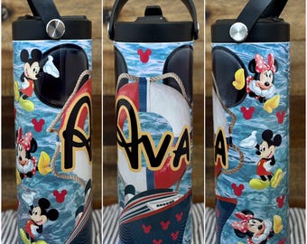 Personalized Cruise Ship 20oz Tumbler: Stainless Steel Water Bottle