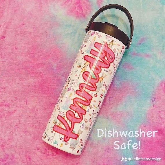 Personalized Sport Top 20oz Tumbler Stainless Water Bottle Screw on Straw Lid Dishwasher Safe!