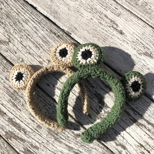 Frog and Toad Crocheted Headband