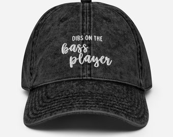 Vintage Dibs on the Bass Player Cap