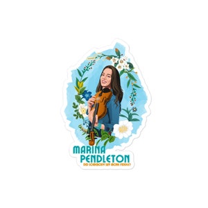 Marina Pendleton Portret Sticker