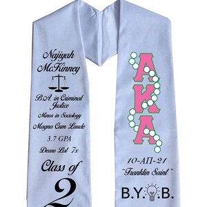 Custom Graduation Stole