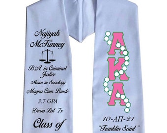 Custom Graduation Stole