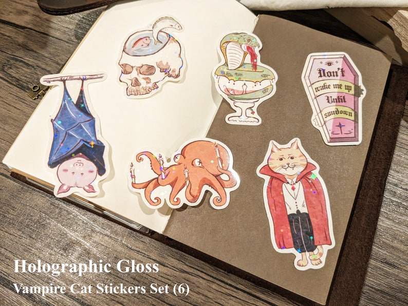 Snake Sticker, Halloween Sticker, Waterproof Holographic Sticker, Water ...