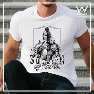 Soldier of Christ Ephesians 6:11 Christian T-shirt PNG, Bible Verse  PNG, Jesus Christian Graphic Print, Religious Printable Shirt