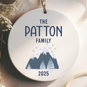 Family Name Christmas Ornament - Personalized Family Ornament 2025