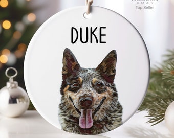 Australian Cattle Dog Ornament - Personalized Australian Cattle Dog Gift - Christmas Gift for Australian Cattle Dog Lovers