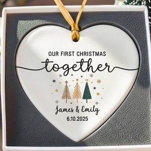 First Christmas Together Ornament - Couple Names Ornament 2026