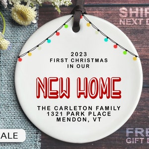 First Christmas in our New Home - New Home 2023 Ornament