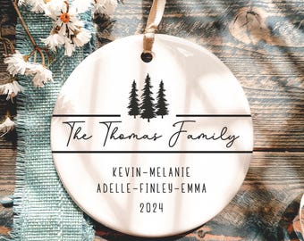 Family Christmas Ornament - Family Christmas 2026 - Custom Family Name Ornament