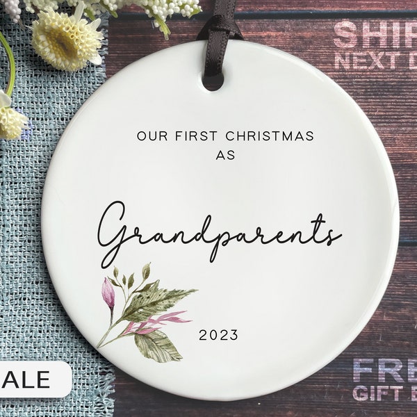 First Christmas as Grandparent Ornaments Etsy