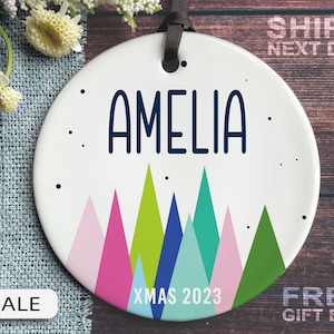 Personalized Kids Christmas Ornament - Kids Name Ornament 2023