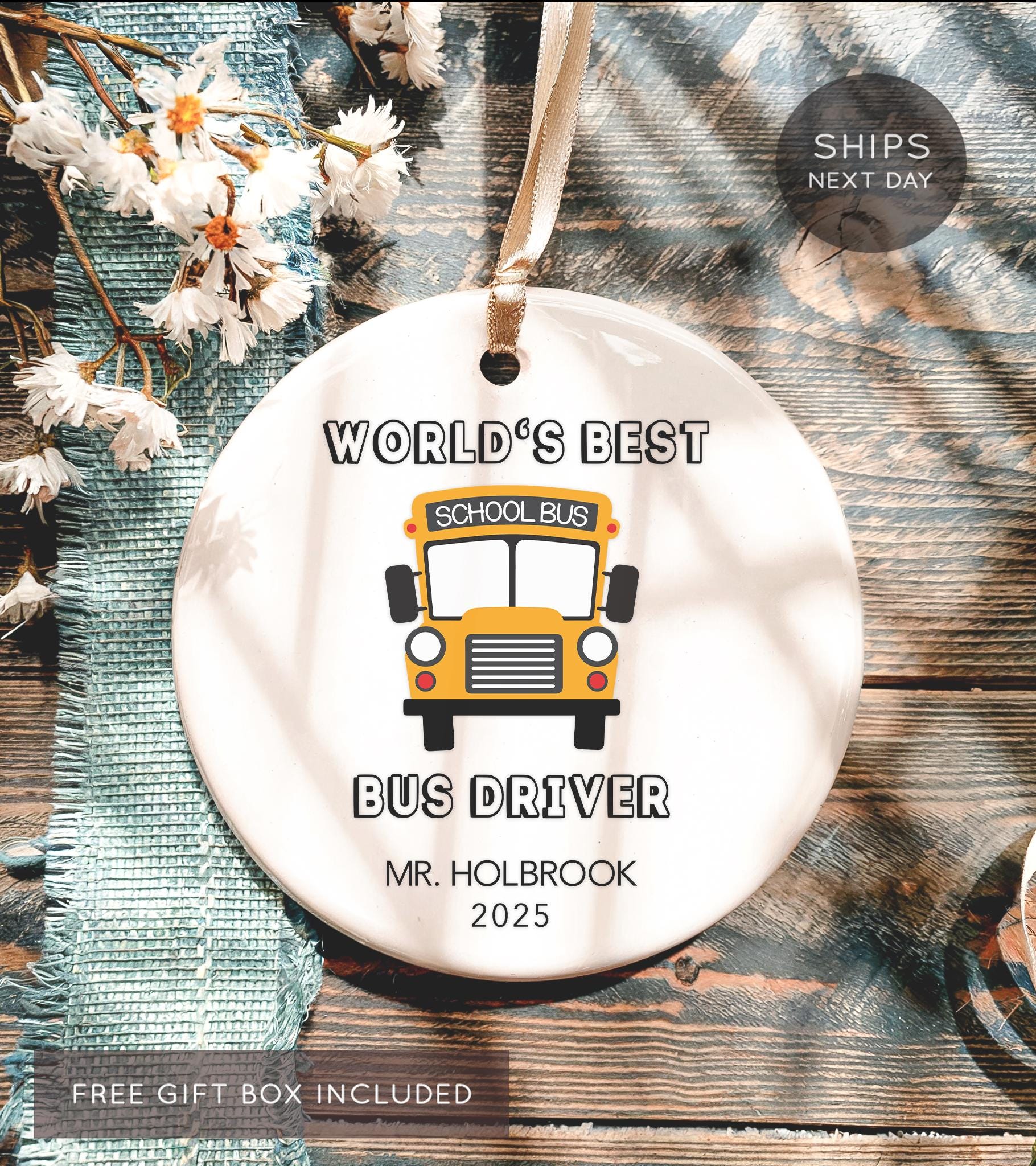 Worlds most Awesome Bus Driver - Ornament Worlds most Awesome Bus Driver - Ornament