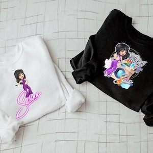 Selena Sweatshirt - Cute  Kids Shirt - Bidi Bidi Mom Bom Sweatshirt - Como La Flor Shirt - Hispanic Shirt
