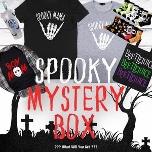 Spooky Mom Mystery Box - Mamas Boy Mystery Bag - Scatola regalo di Halloween - Spettrale - Scatola misteriosa di Halloween - Idea regalo per mamma spettrale - Festa della mamma