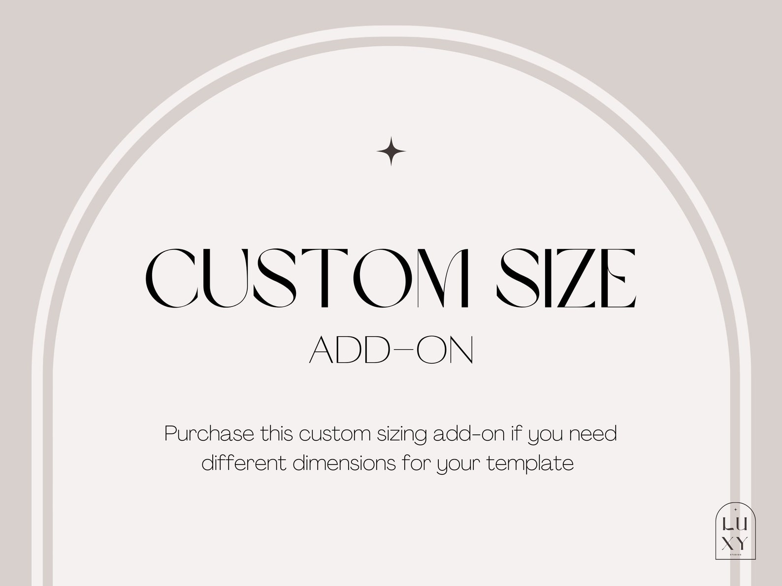 Custom Size Add-on for Template Custom Sizing, Custom Resizing for ONE ...