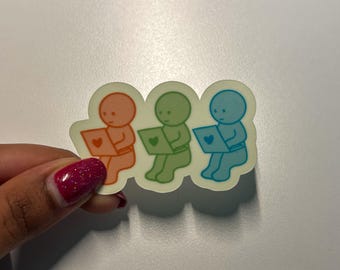 Glow in the Dark Smiski Letterboxd Sticker