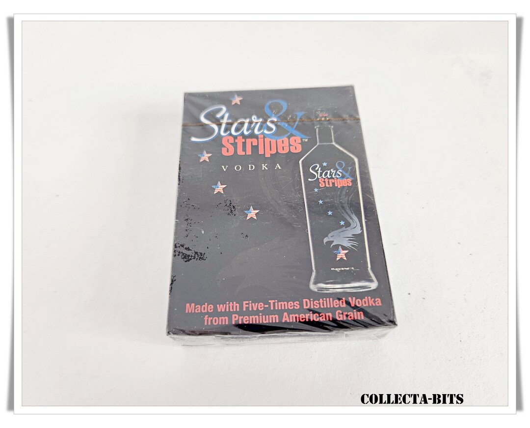 Vodka Card Stars and Stripes Vodka Playing Cards Sealed NIB - Etsy