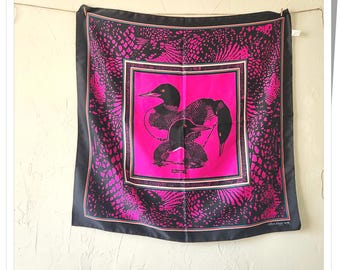 Jocelyue Wauge Large Purple Loon Scarf, Made in Italy