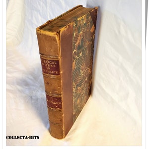uvres poétiques de Bret Harte, livre ancien des années 1800, Houghton Mifflin and Company
