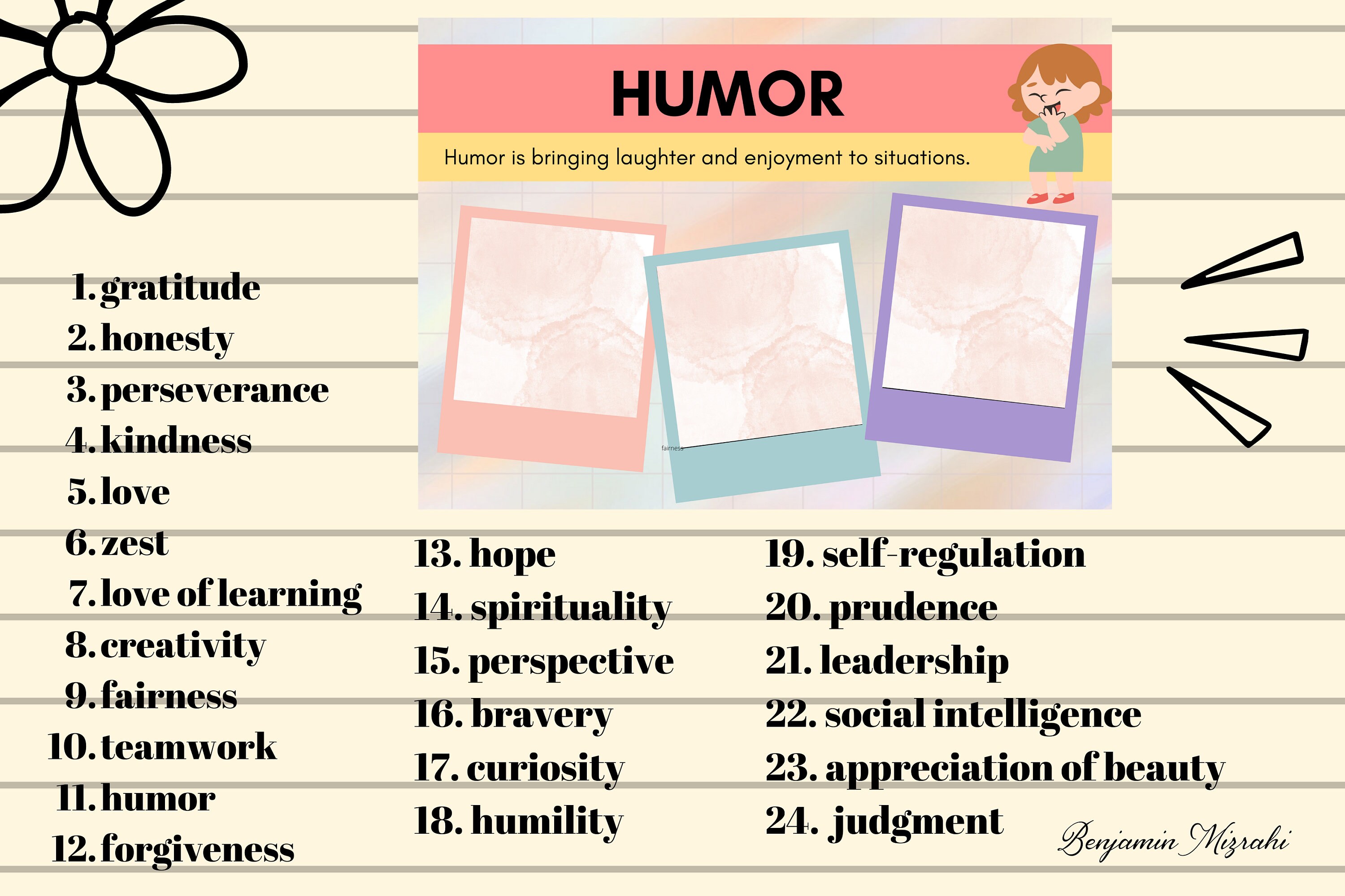 Classroom Role Model Good Behavior Poster Model Student Classroom ...