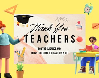 Teacher Appreciation, Thank You Card, End of Year, Printable Gifts ...