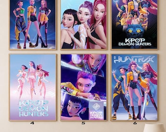 KPop Demon Hunters Poster Collector’s Print Animated Movie Wall Art