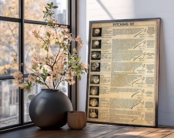 baseball grip poster pitching instructions 101 poster baseball art gifts for boys baseball gifts for boys gifts for baseball players