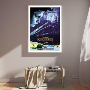 edward scissorhands  1990  movie poster  film poster  cinema poster