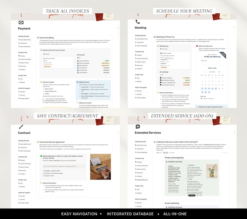 Begripsjabloon: Social Media Manager-klantenportal, contentplanner en klantintroductie, SMM-bedrijfsbeheer afbeelding 6