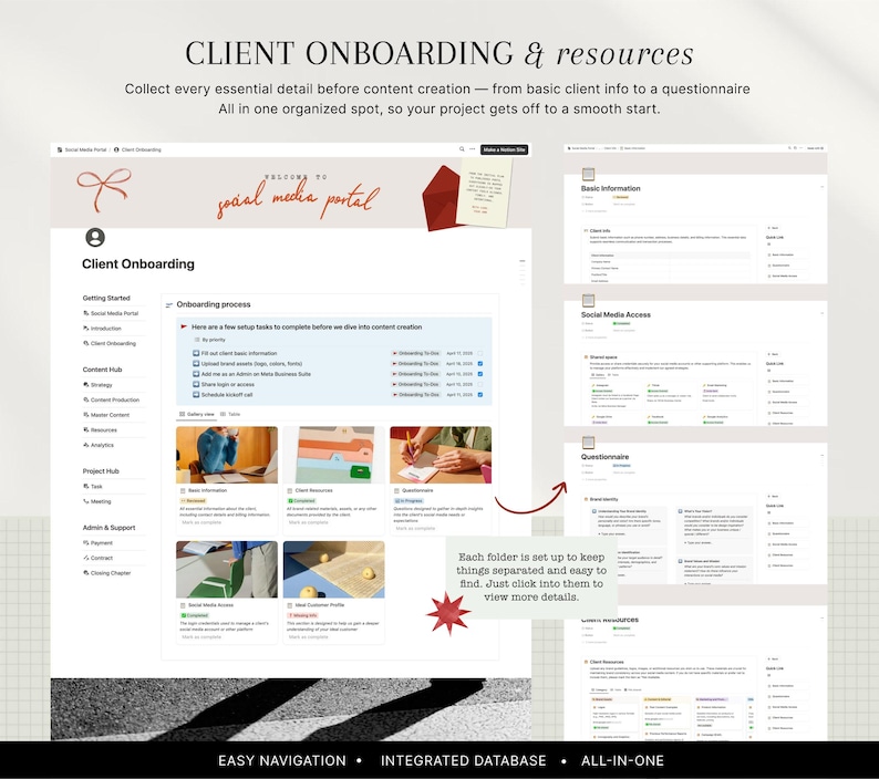 Begripsjabloon: Social Media Manager-klantenportal, contentplanner en klantintroductie, SMM-bedrijfsbeheer afbeelding 4