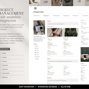 Notion Business Planner Template: Freelancer & Client Portal (Project Management) image 4