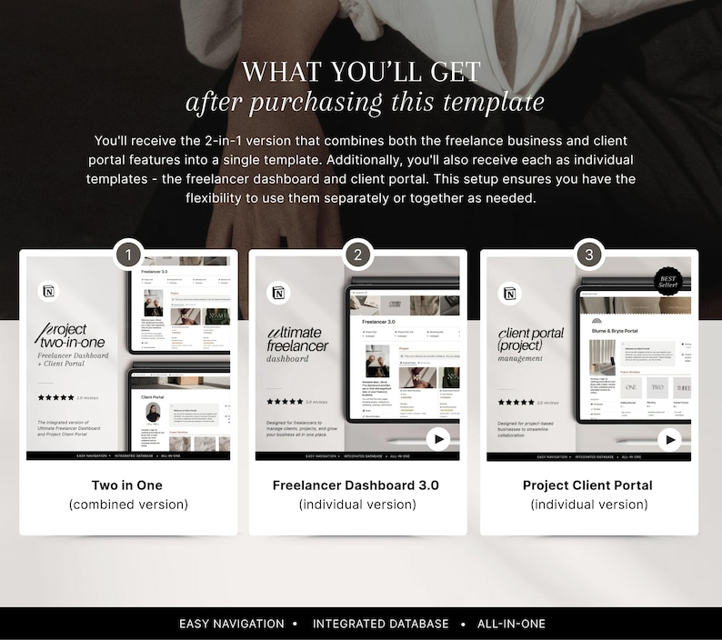 Notion Business Planner Template: Freelancer & Client Portal (Project Management) image 2