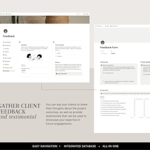 Pode incluir: Uma captura de tela de um site mostrando um formul&aacute;rio de feedback com um &iacute;cone de rosto sorridente. O formul&aacute;rio inclui se&ccedil;&otilde;es para depoimentos, feedback privado e uma pesquisa. O texto na p&aacute;gina diz "Reunir feedback de clientes e depoimentos".