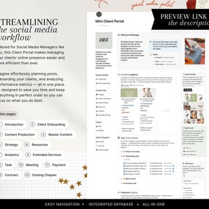 Begripsjabloon: Social Media Manager-klantenportal, contentplanner en klantintroductie, SMM-bedrijfsbeheer afbeelding 2