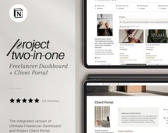 Notion Business Planner Template: Freelancer & Client Portal (Project Management)