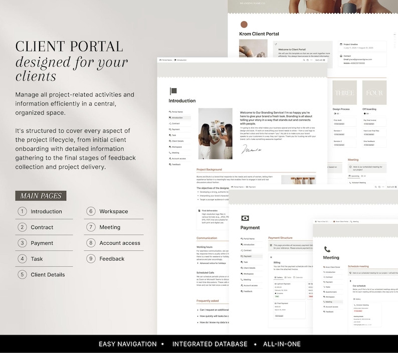 Notion Business Planner Template: Freelancer & Client Portal (Project Management) image 6