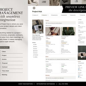 Notion Freelancer Template: CRM, Client Tracker, Business Planner, Project Management image 2
