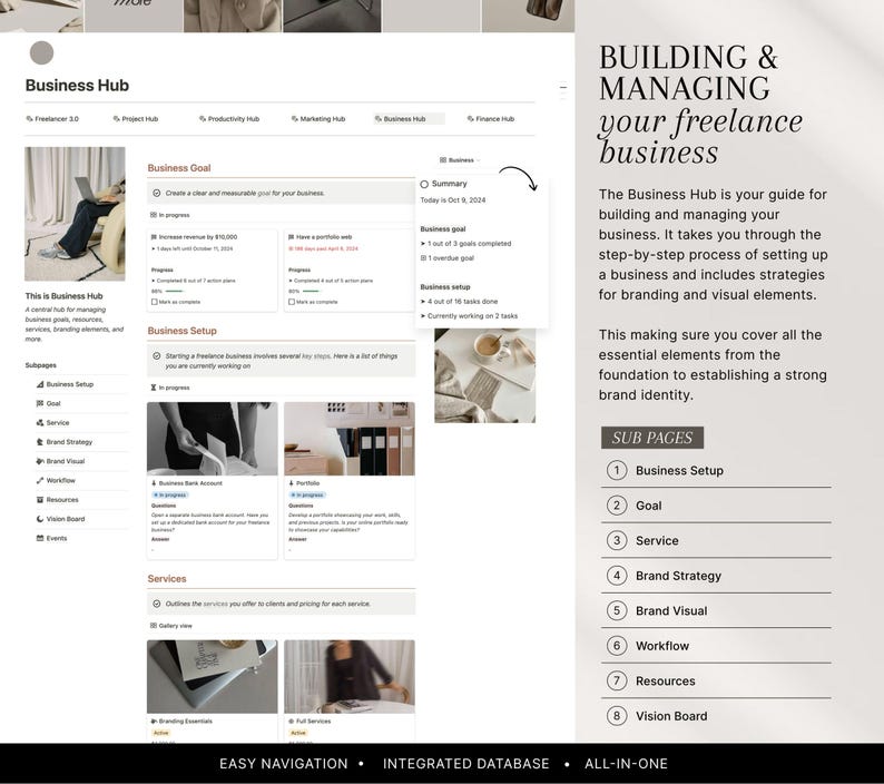Notion Business Planner Template: Freelancer & Client Portal (Project Management) image 9