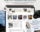 Notion Template Digital Business Planner, Project Management, CRM for Service Based Creatives and Freelancers