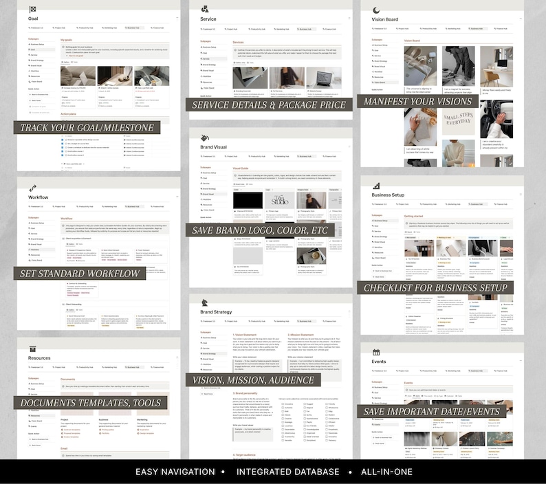 Notion Freelancer Template: CRM, Client Tracker, Business Planner, Project Management image 9