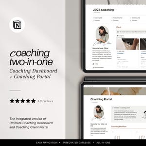 Notion Coaching Business Planner: Portal do Cliente e Modelo de Painel