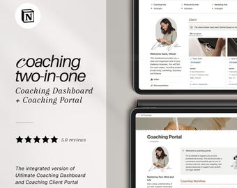Notion Coaching Business Planner: Client Portal & Dashboard Template