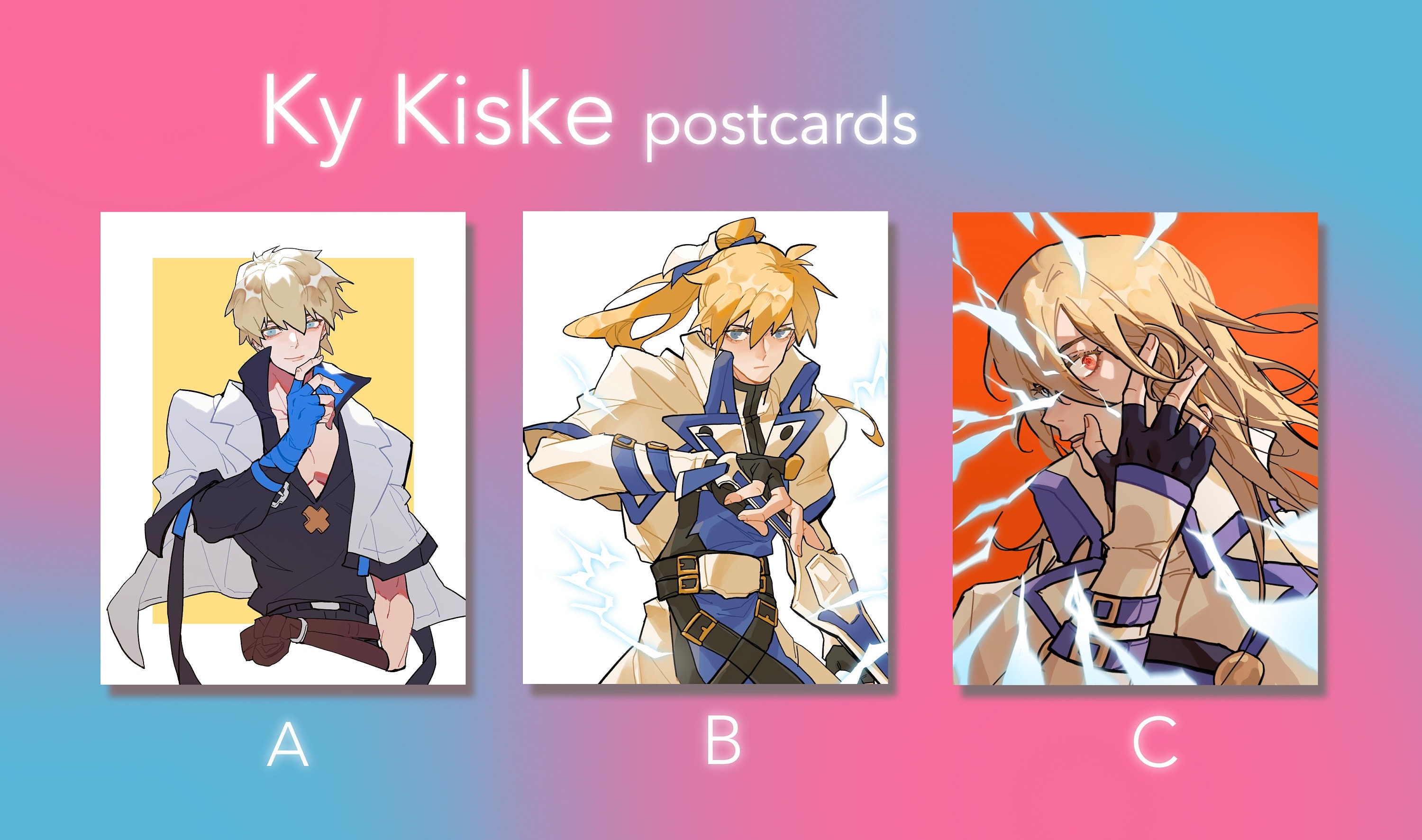 Guilty Gear Ky Kiske Mini Prints - Etsy