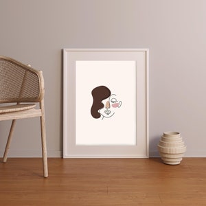 Female Line Art, wall art, line art, home decor, printable art, abstract art, digital download, modern art, digital print, instant download