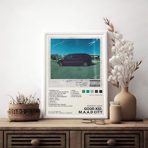 Kendrick Lamar, Good Kid MAAD City, Póster decorativo