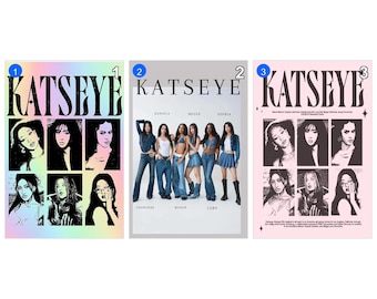 KATSEYE Poster, Music Album Wall Art, Pop Group Print, Modern Music Room Decor, K-Pop Inspired Gift1